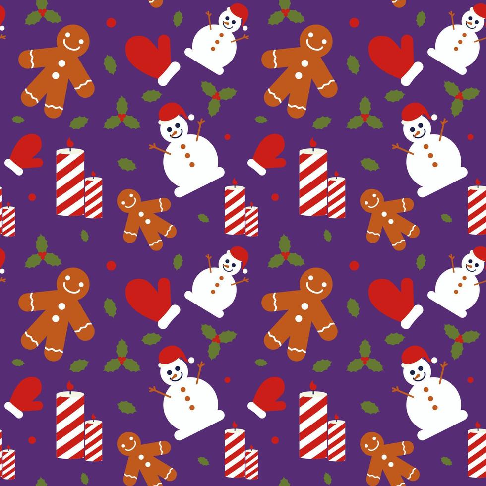 mão desenhada fundo de design de padrão de Natal. vetor. vetor