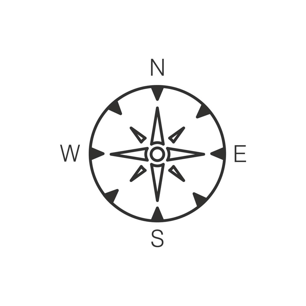elementos do vetor de símbolo de ícones de bússola para web infográfico