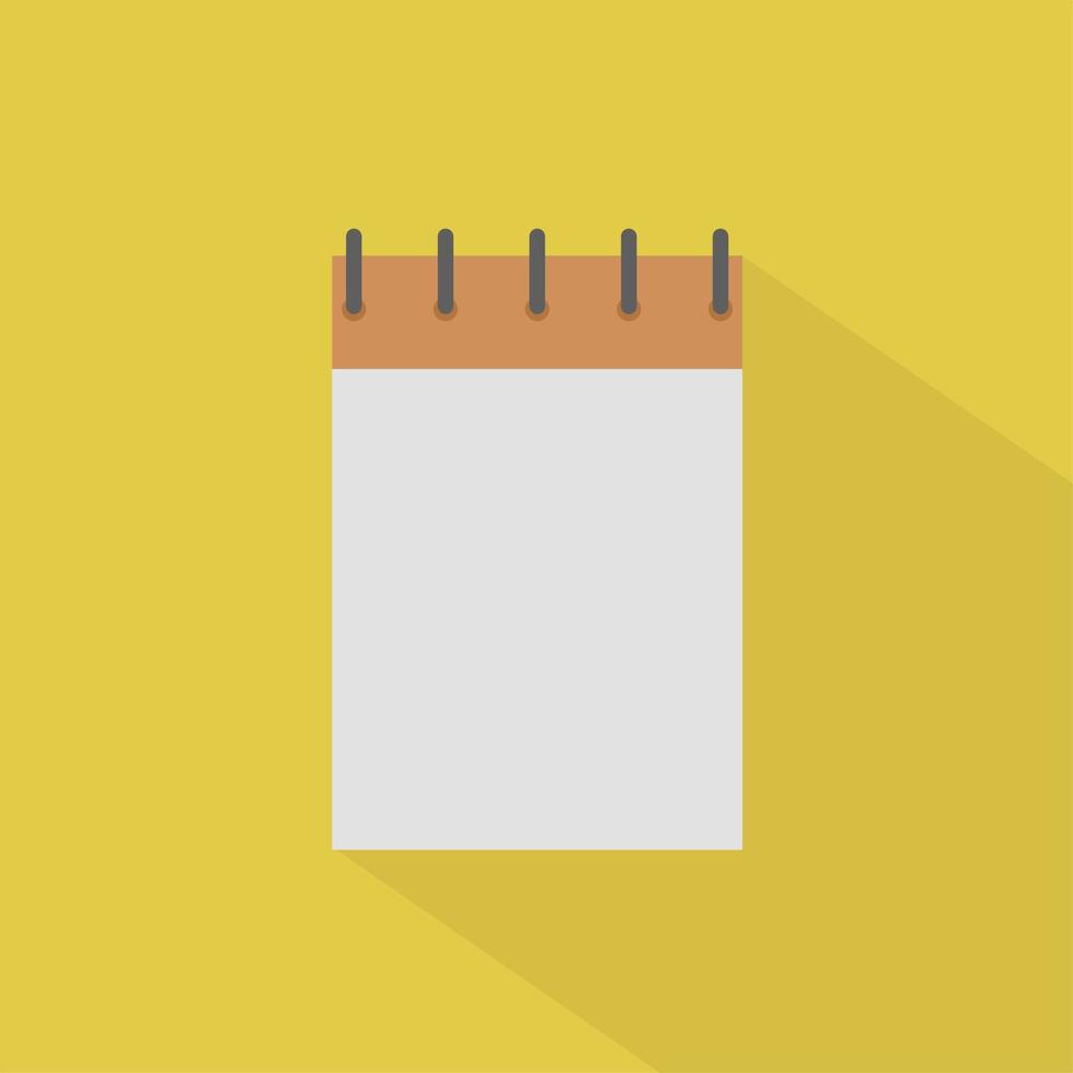 ícone plano de notebook simples para elemento de design de educação ou trabalho vetor