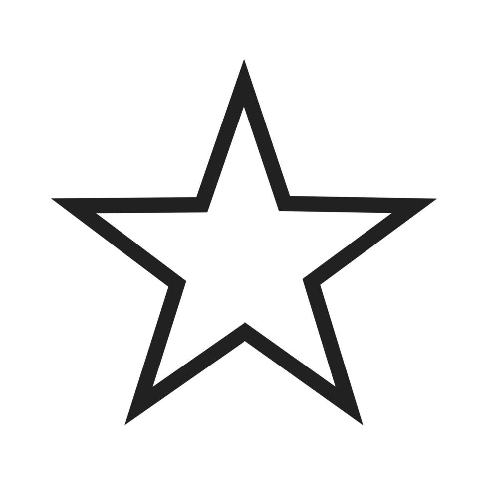 ícone de linha estrela i vetor