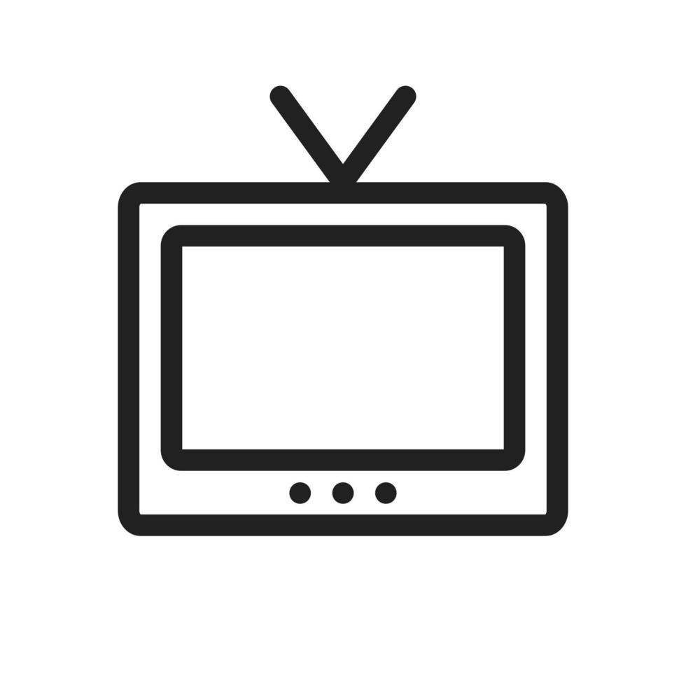 ícone da linha de televisão vetor