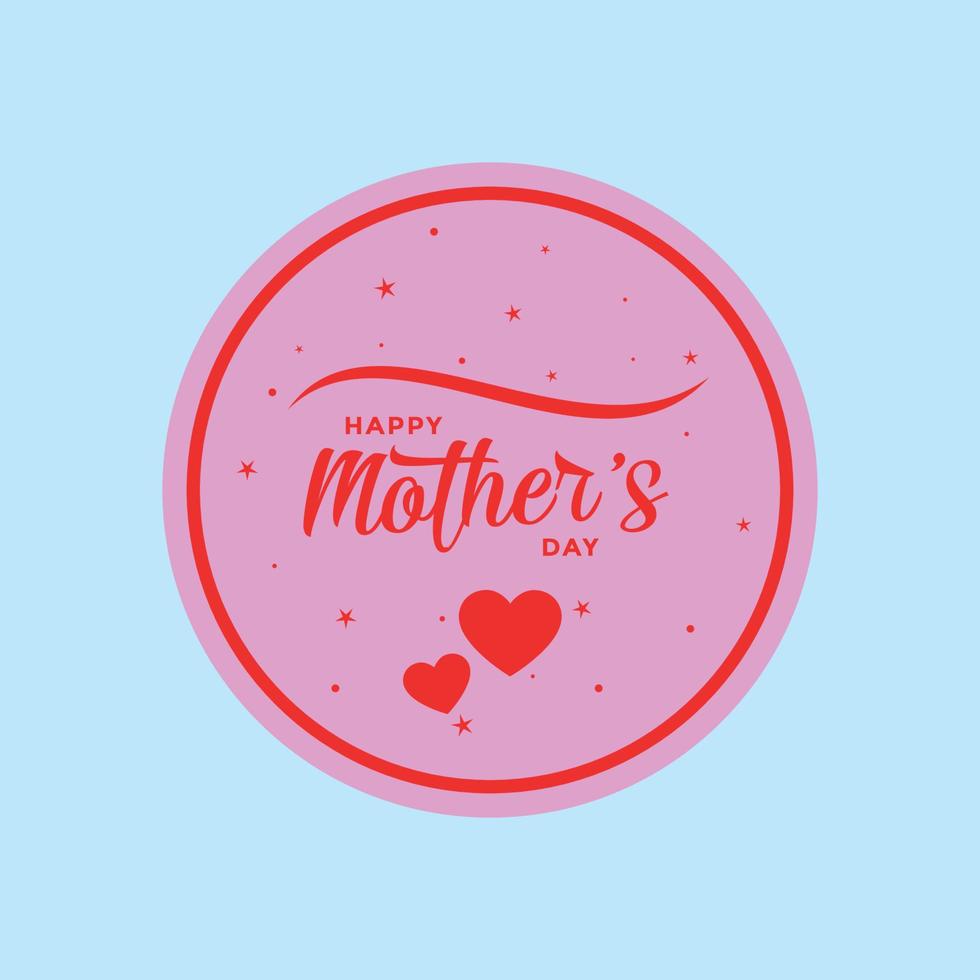 design de cartão de dia das mães feliz em vetor