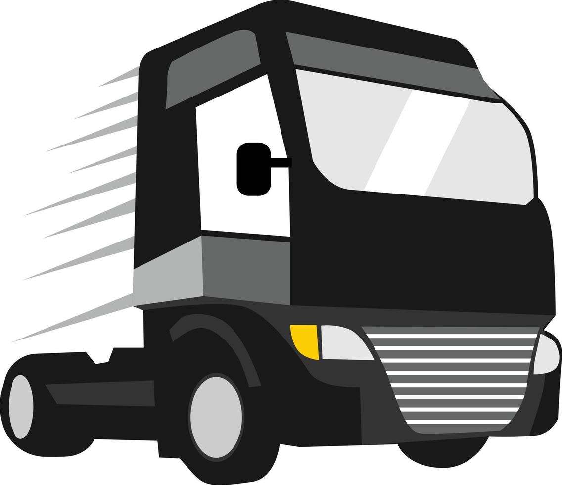 caminhão de cabeça de transporte de ilustração vetorial vetor