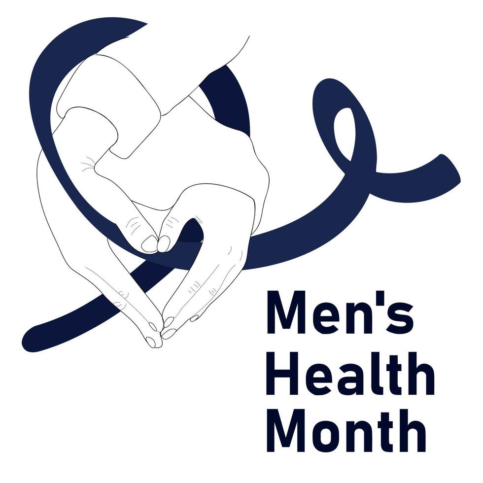 cartaz do mês da saúde masculina vetor