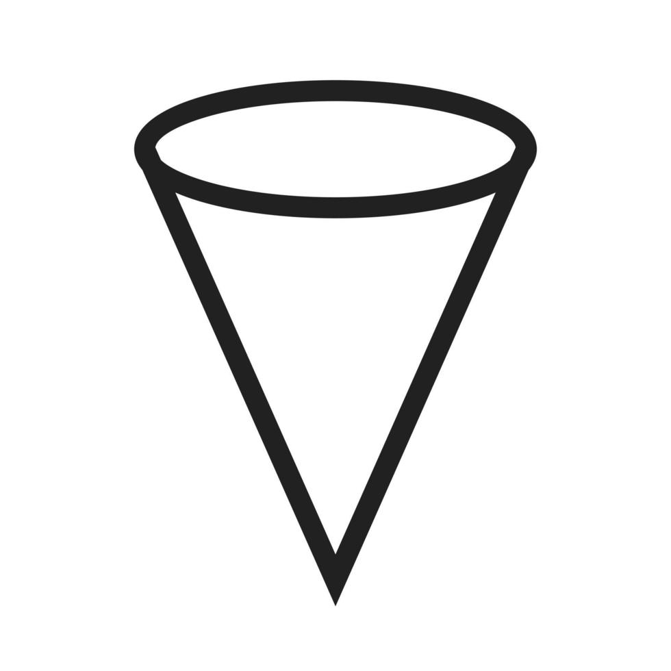 ícone de linha de cone vetor