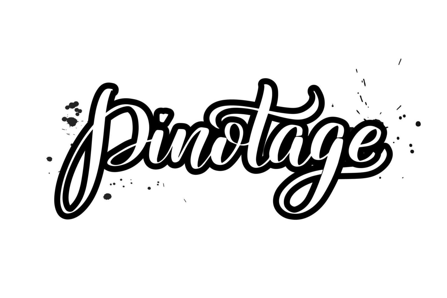 Pinotage de letras de pincel manuscritas inspiradoras. ilustração vetorial de caligrafia isolada no fundo branco. tipografia para banners, crachás, cartão postal, camiseta, estampas, cartazes. vetor