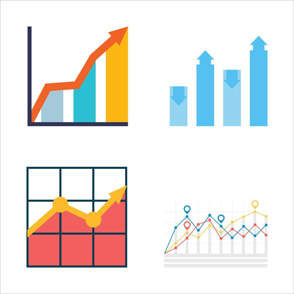 design de elemento infográfico para negócios ou apresentação em um fundo branco, gráfico gráfico multicolorido, elementos de ilustração infográfico, gráfico gráfico de negócios abstrato. vetor