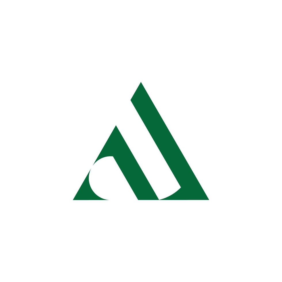 vetor de logotipo de seta geométrica triângulo