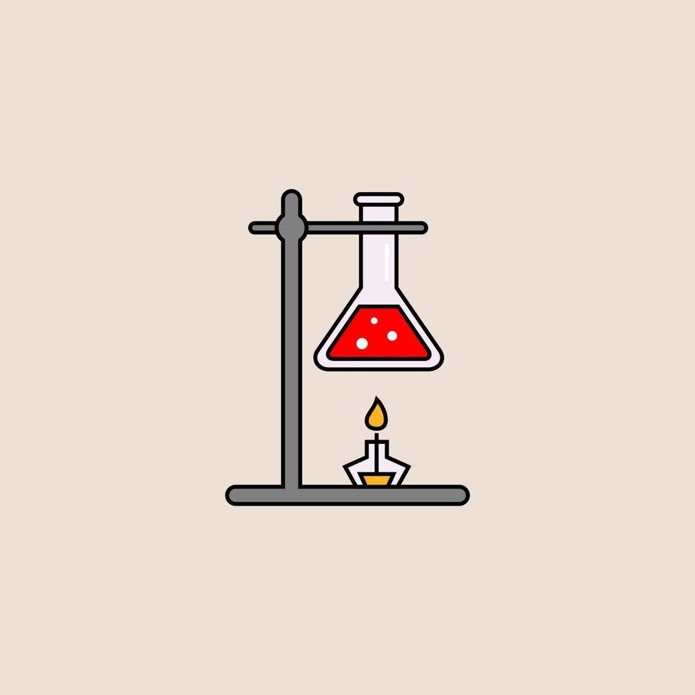 design de vetores de ícones de laboratório químico