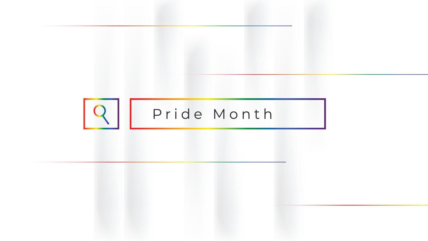 banner do mês do orgulho, fundo do mês do orgulho no conceito de arco-íris colorido do mês do orgulho lgbt vetor