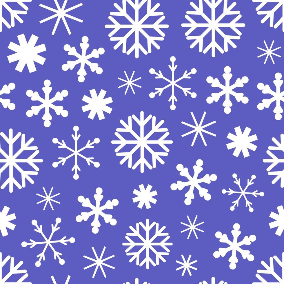 padrão sem emenda de inverno de flocos de neve. fundo fabuloso para design sobre o tema do inverno aconchegante, ano novo, natal. ilustrações de bebê fofo vetor