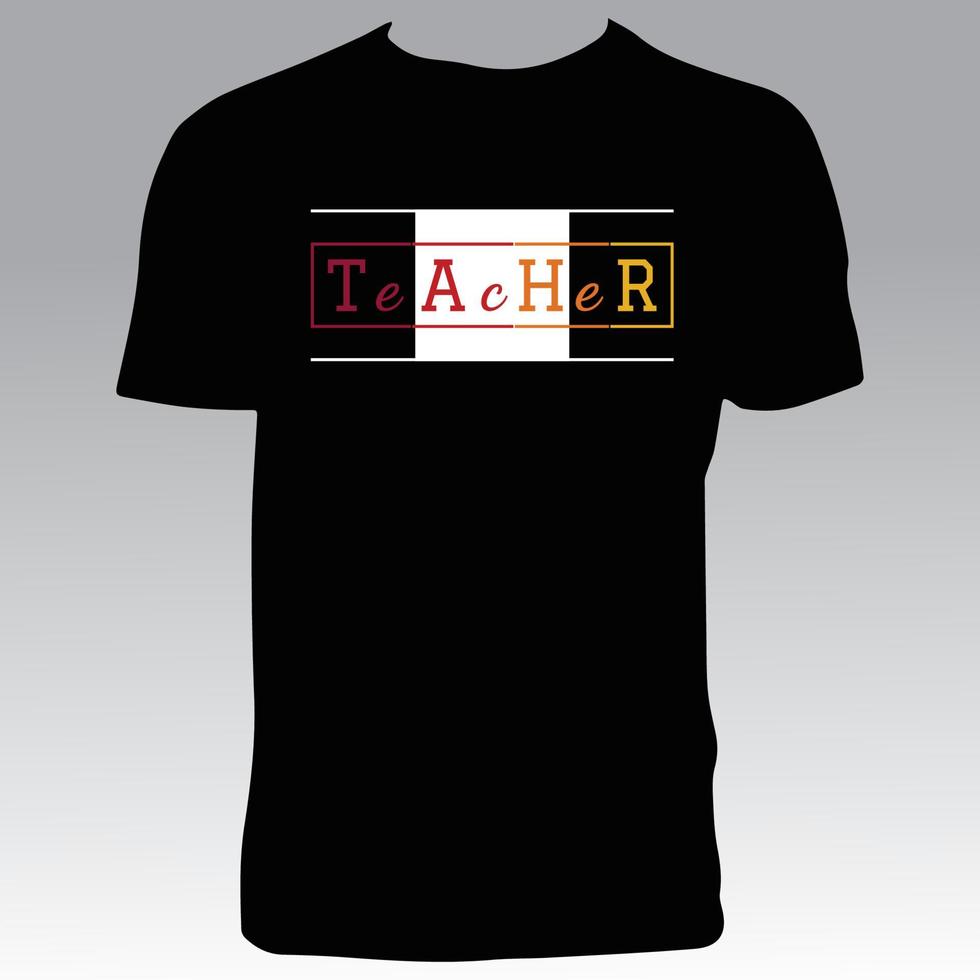 design de camiseta de professor vetor