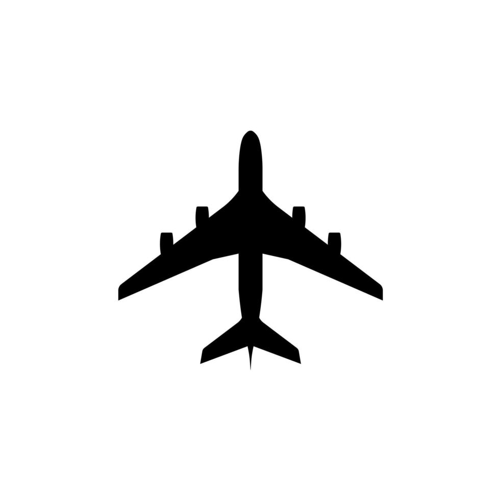 ícone plano de avião. vetor