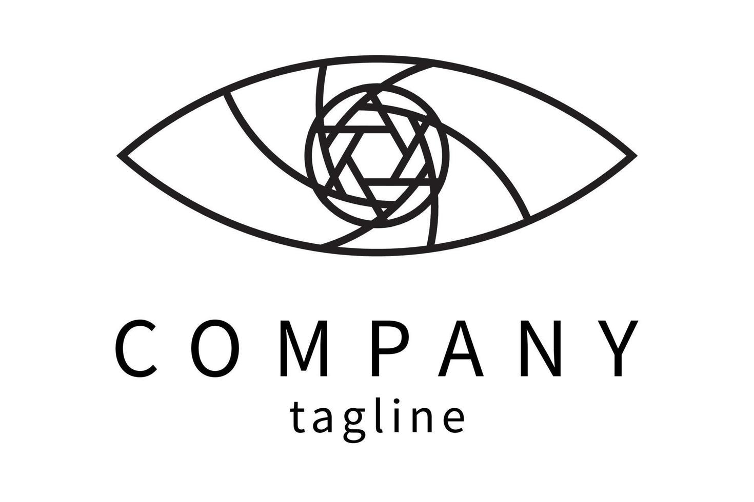 design de ícone de logotipo de olho vetor