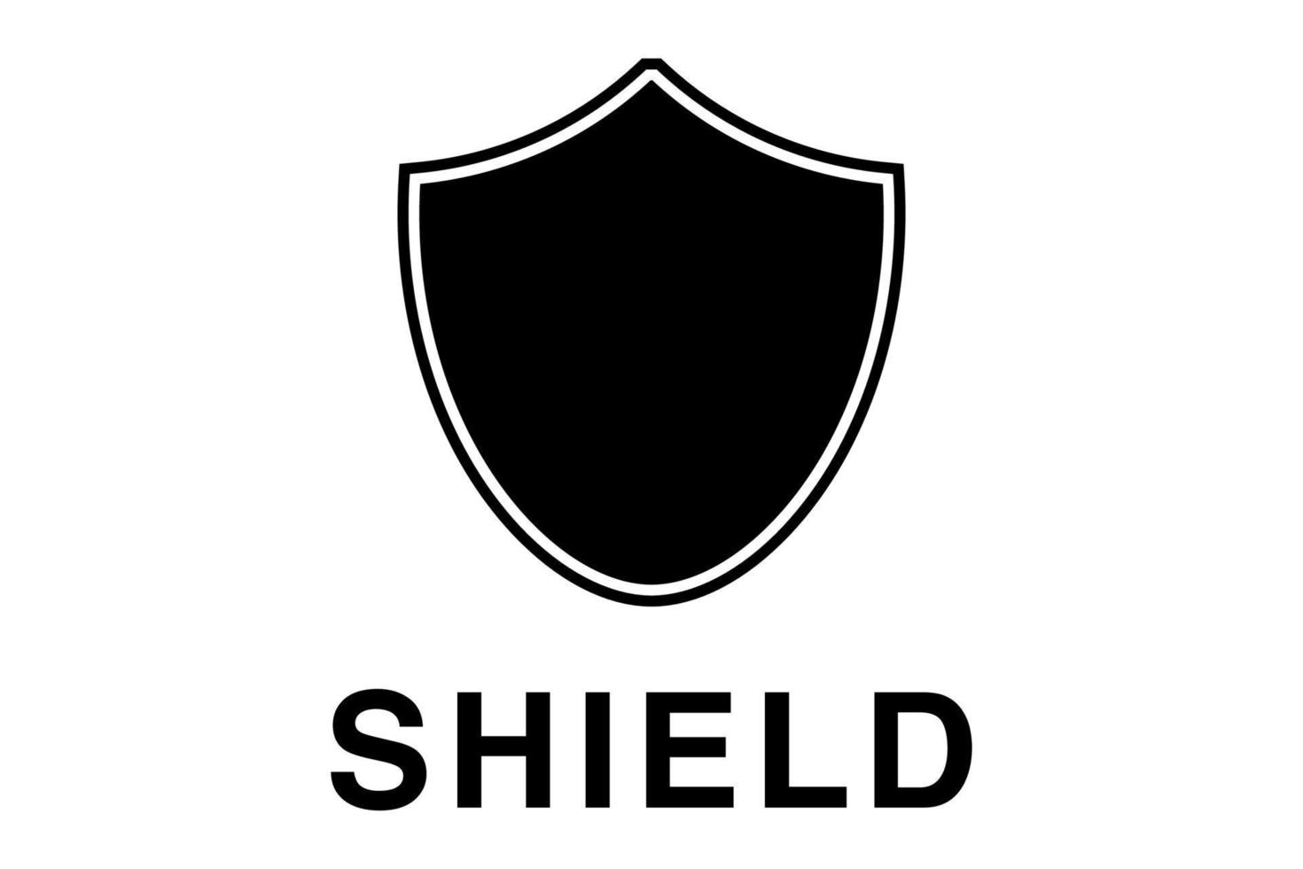 design de ícone de logotipo de escudo vetor