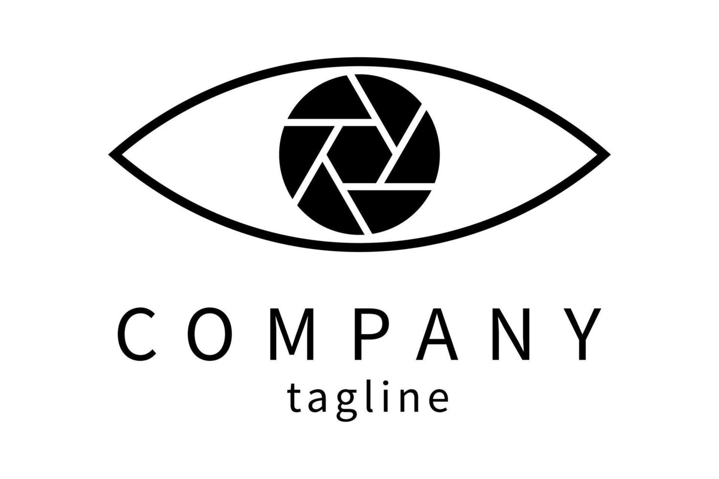 design de ícone de logotipo de olho vetor
