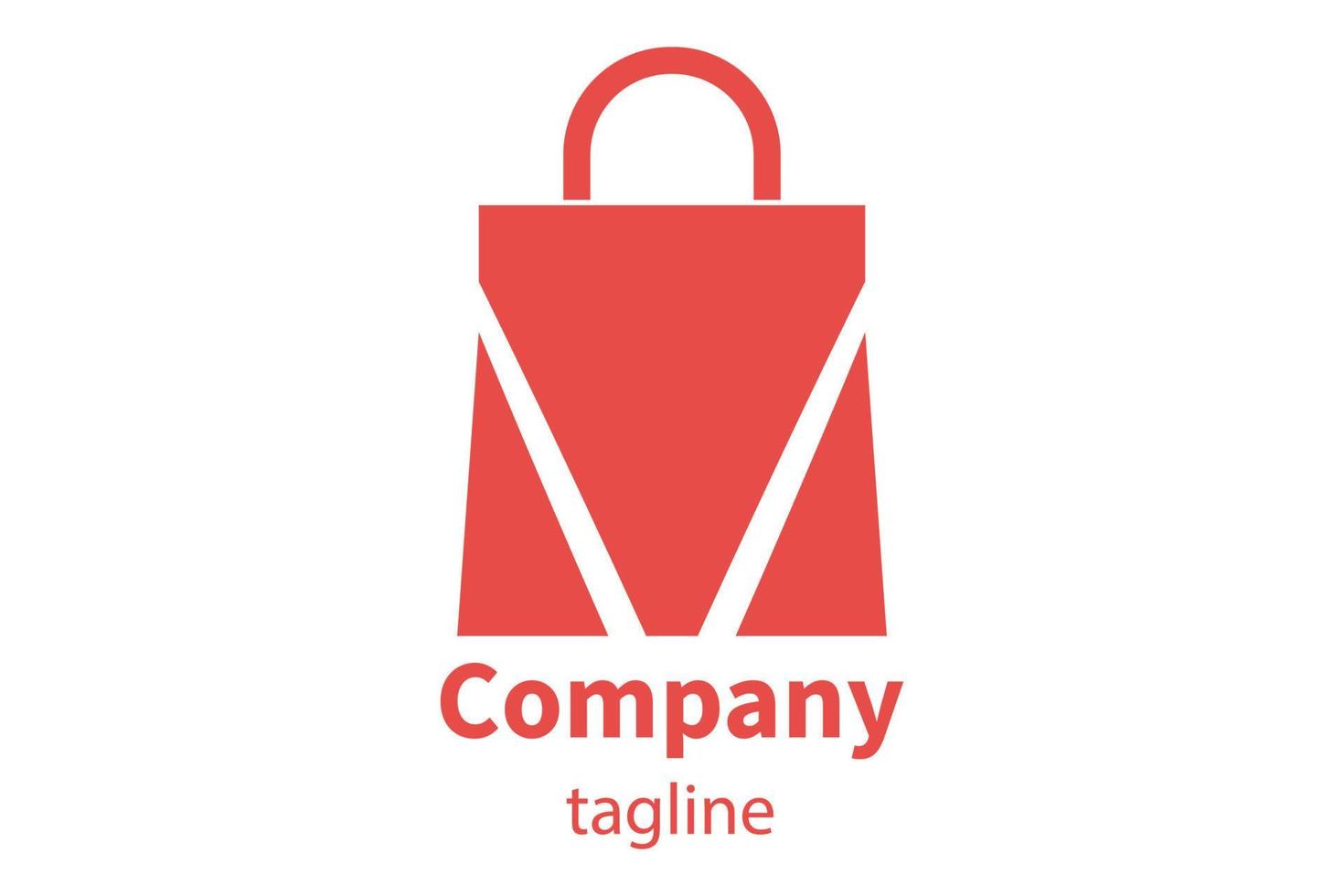 ícone do logotipo da sacola de compras vetor