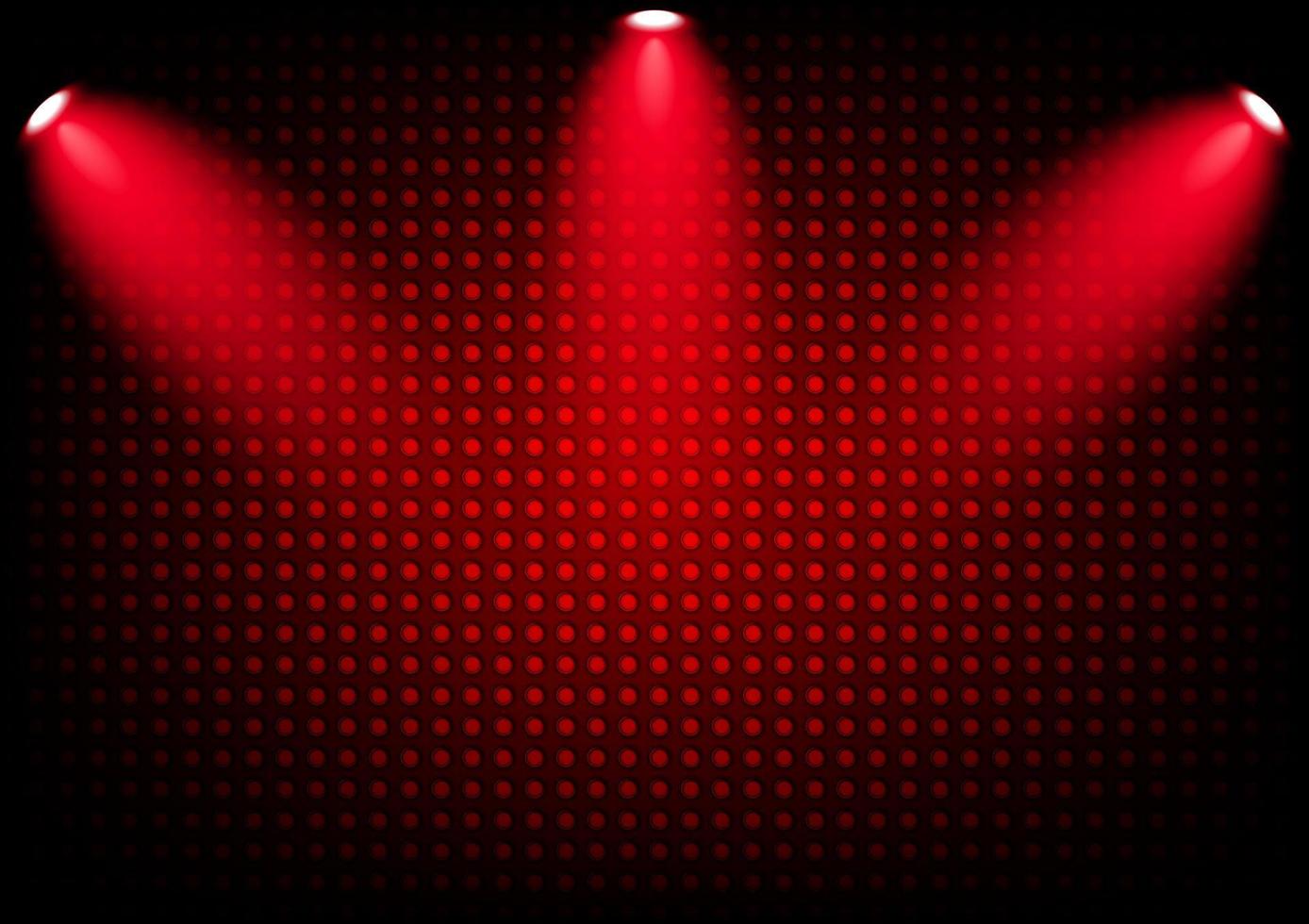luz de ponto de design gráfico com fundo de cor vermelha vetor