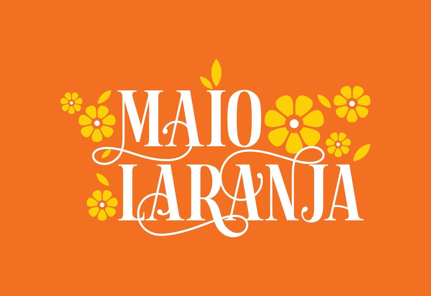 maio laranja. 18 de maio é dia nacional contra abuso e exploração de crianças no brasil vetor