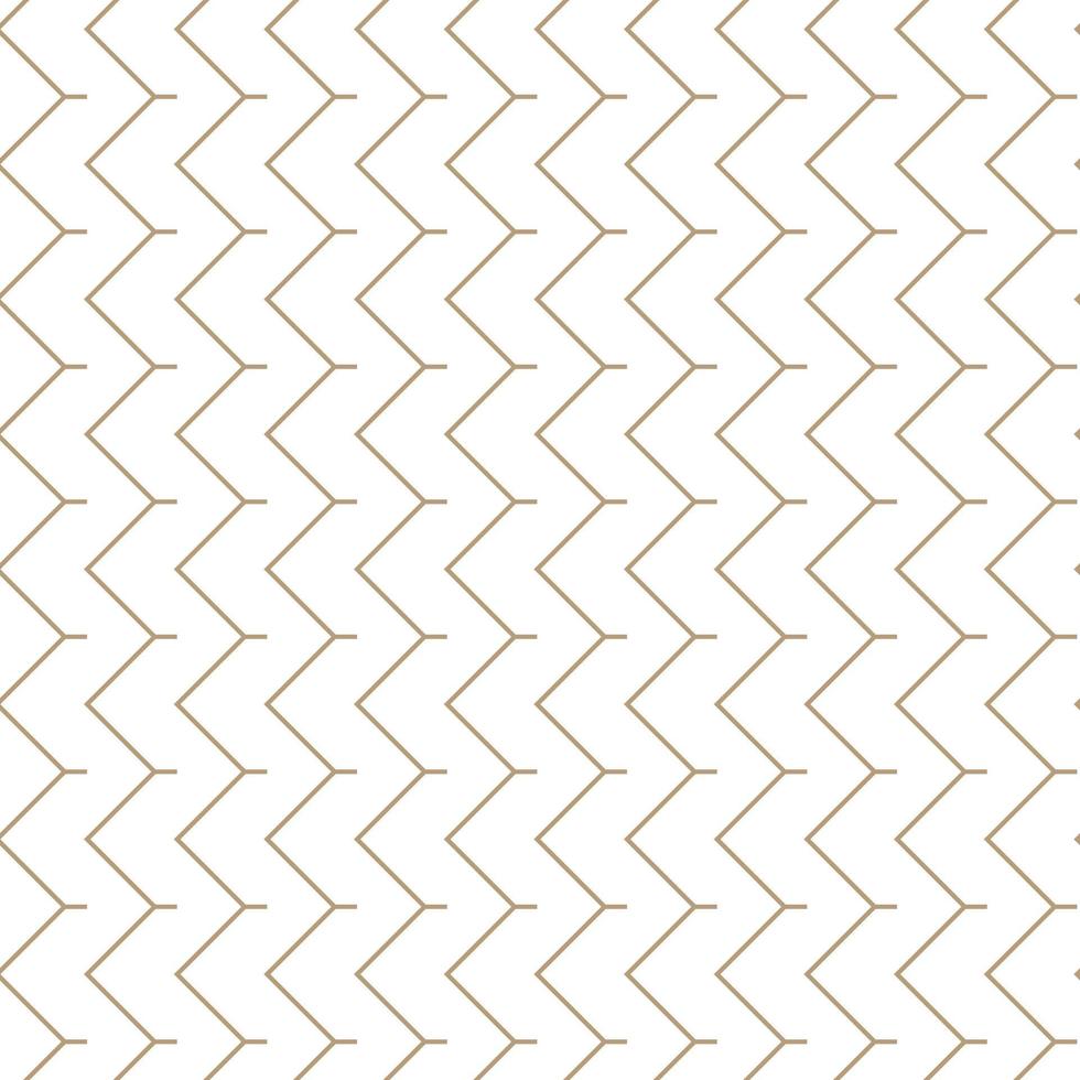 ilustração vetorial moderna sem costura. padrão de ouro linear em um fundo branco. padrão ornamental para folhetos, impressão, papel de parede, planos de fundo vetor