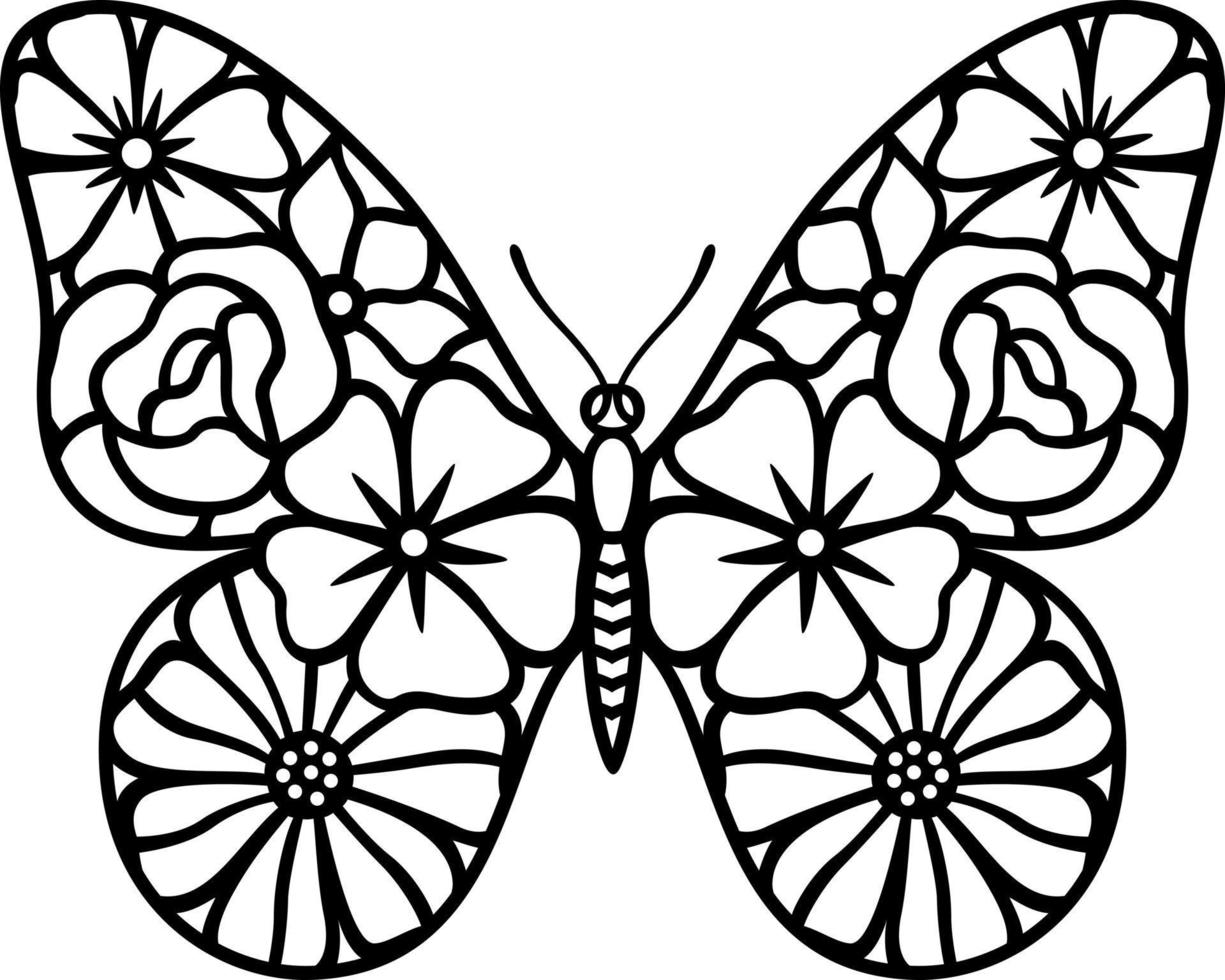 conjunto de borboletas de diferentes formas. vetor