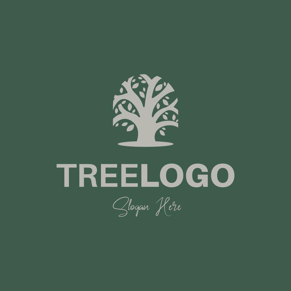 logotipo da árvore moderno vetor
