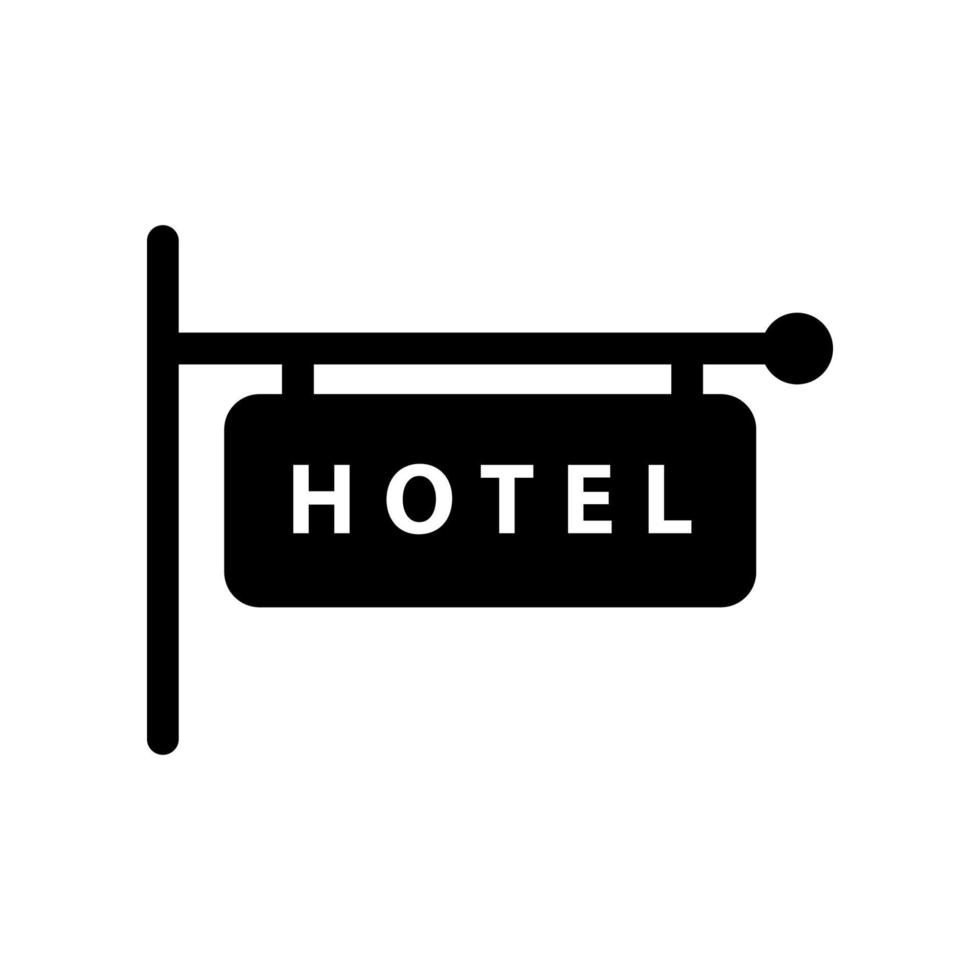 modelo de ícone de hotel vetor