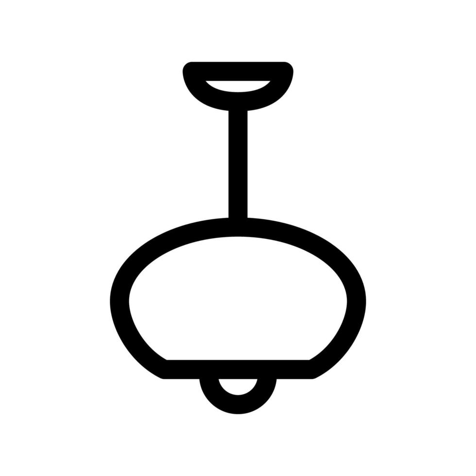 ícone de lâmpada pendurada vetor