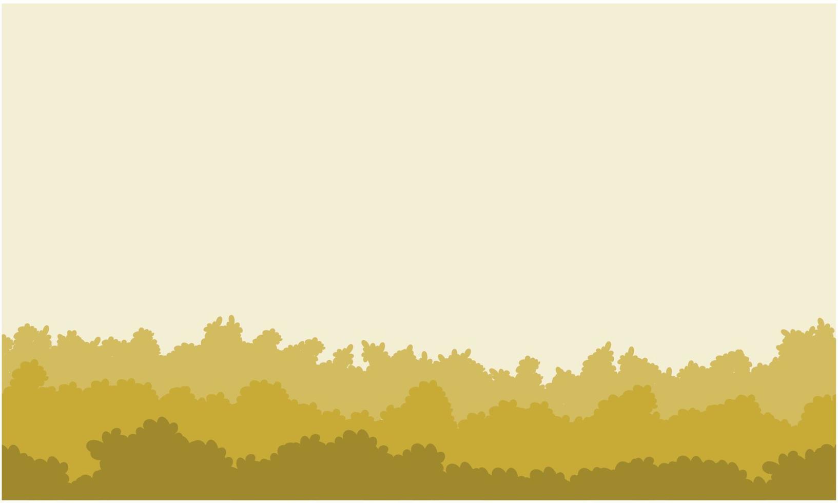 arbustos marrons desenhando paisagem vetor