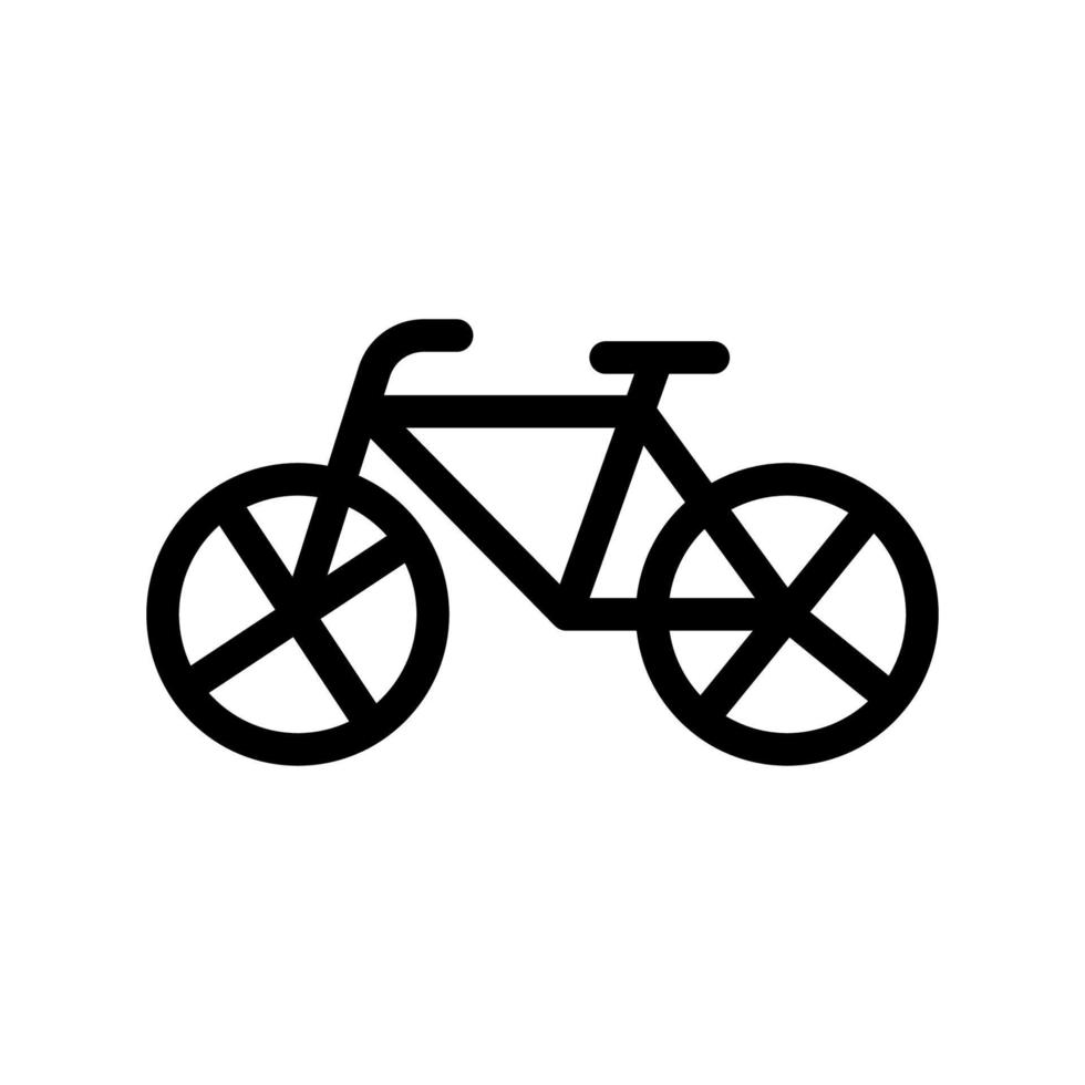 modelo de ícone de bicicleta vetor
