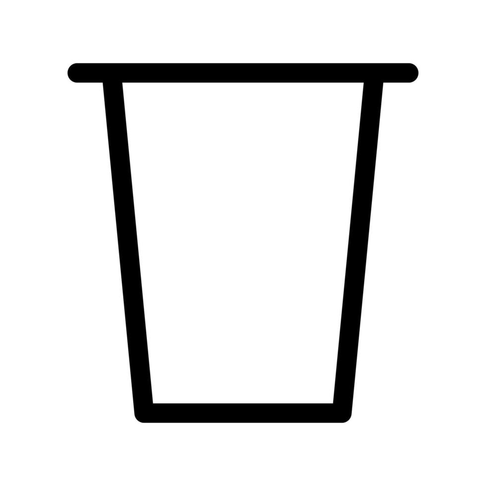 ícone de copo de papel de café vetor