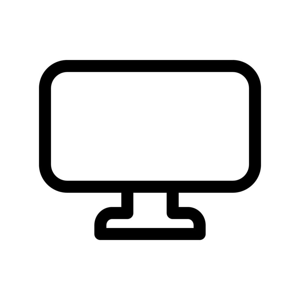 modelo de ícone de monitor vetor