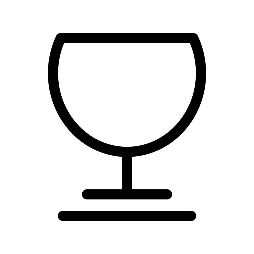 ícone de taça de vinho vetor