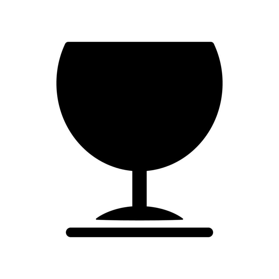 ícone de taça de vinho vetor