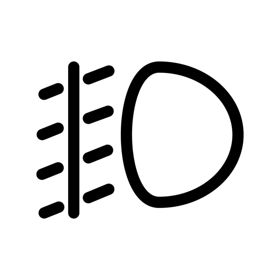 ícone de farol de neblina vetor