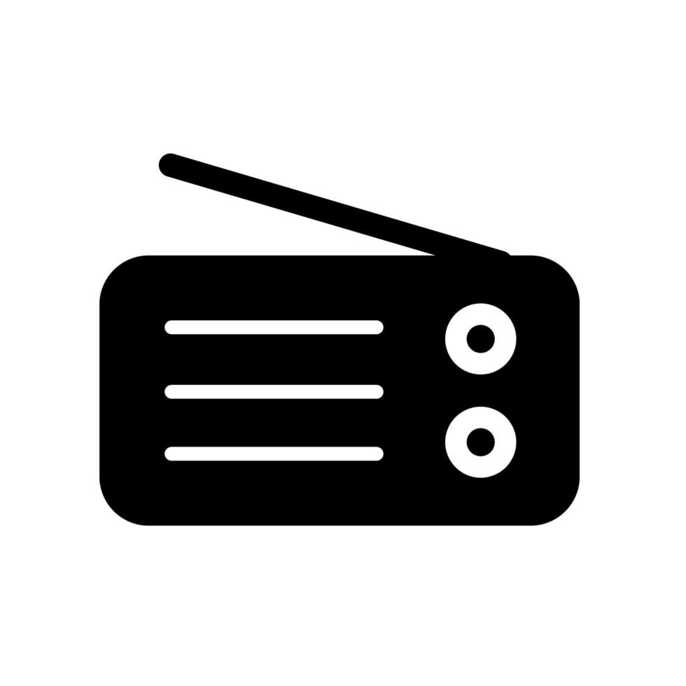 modelo de ícone de rádio vetor