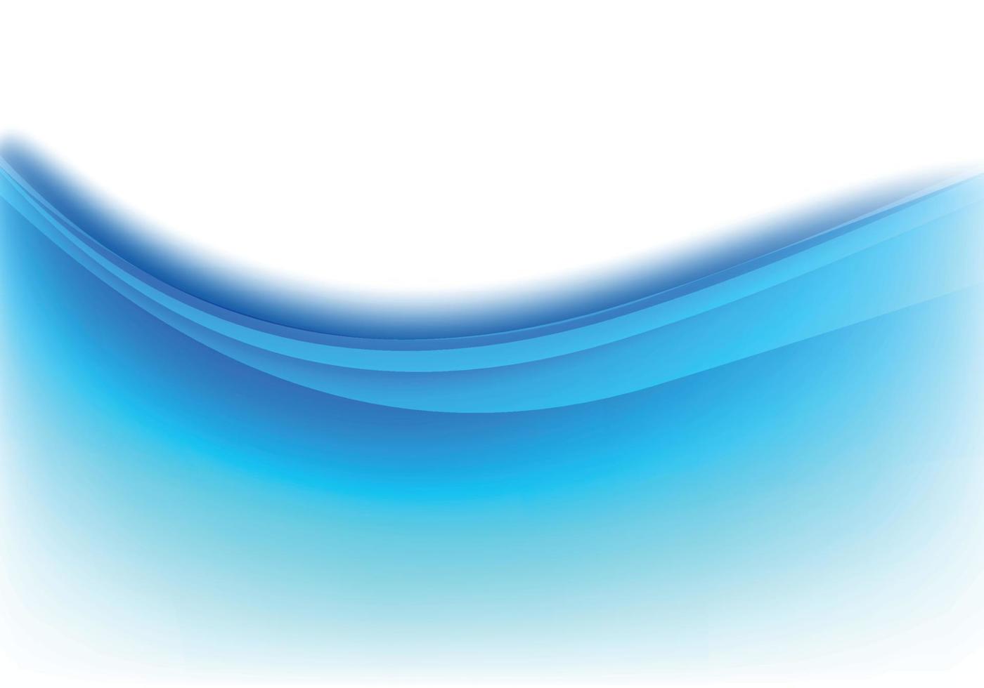 fundo de onda elegante de fluxo suave azul abstrato vetor