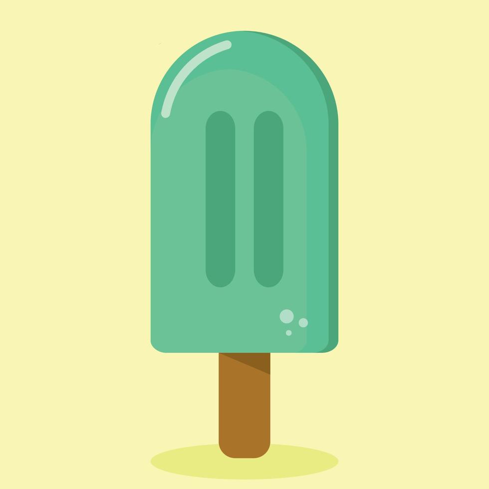 ícone de sorvete azul vetor
