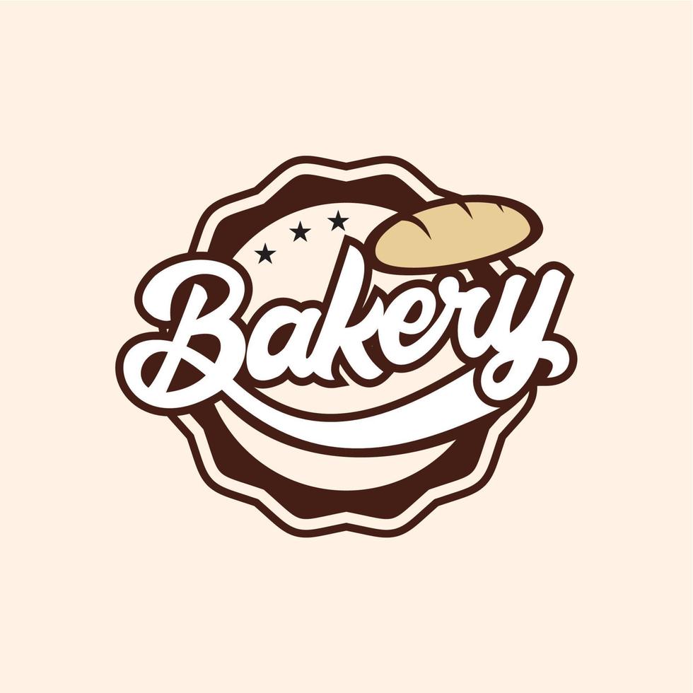 design de logotipo de padaria ou bolos vetor