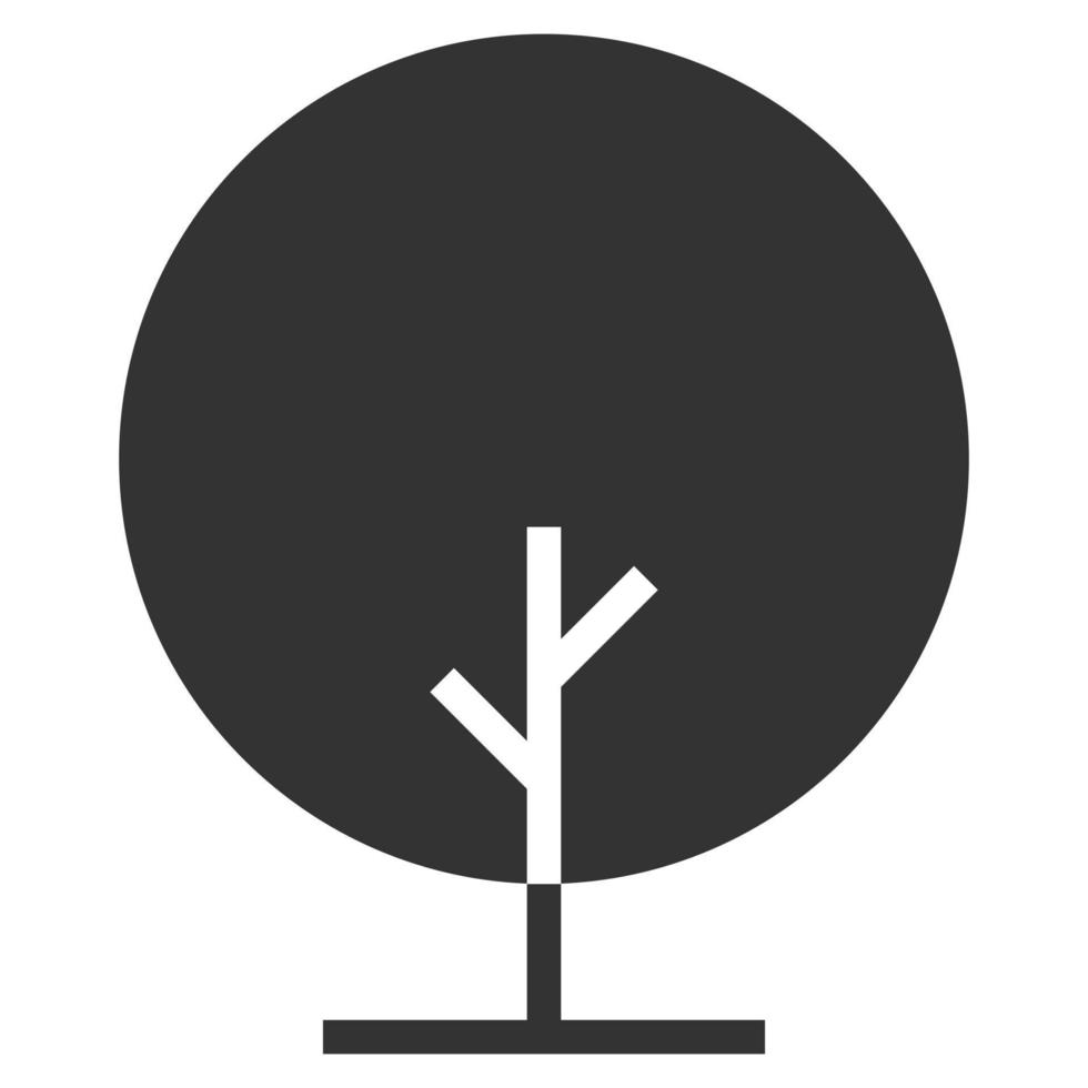 ilustração vetorial de ícone de árvore, ecologia, natureza, folha vetor