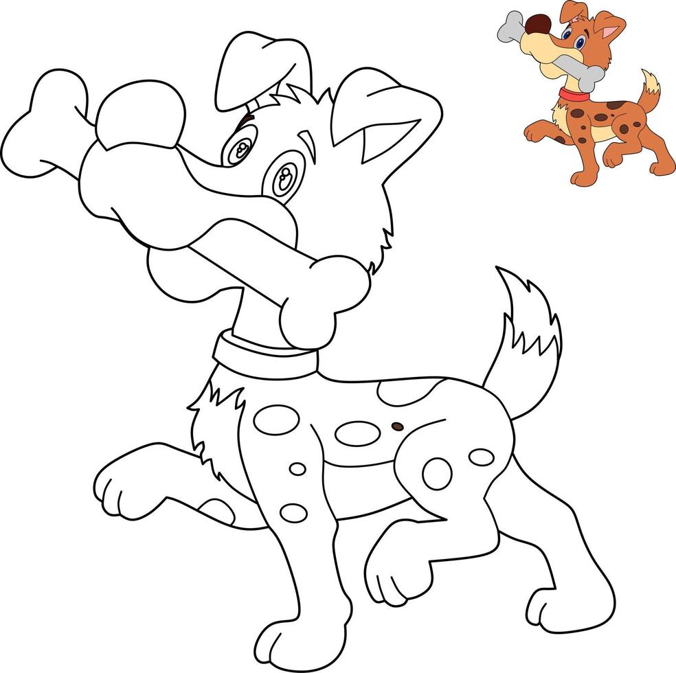 personagem de desenho animado de cachorro vetor