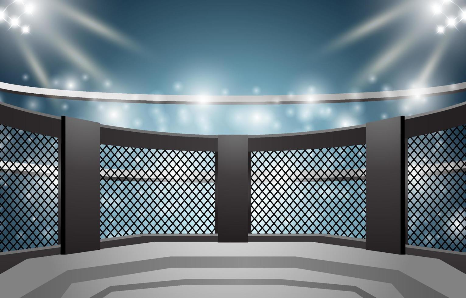 fundo de palco esporte mma vetor