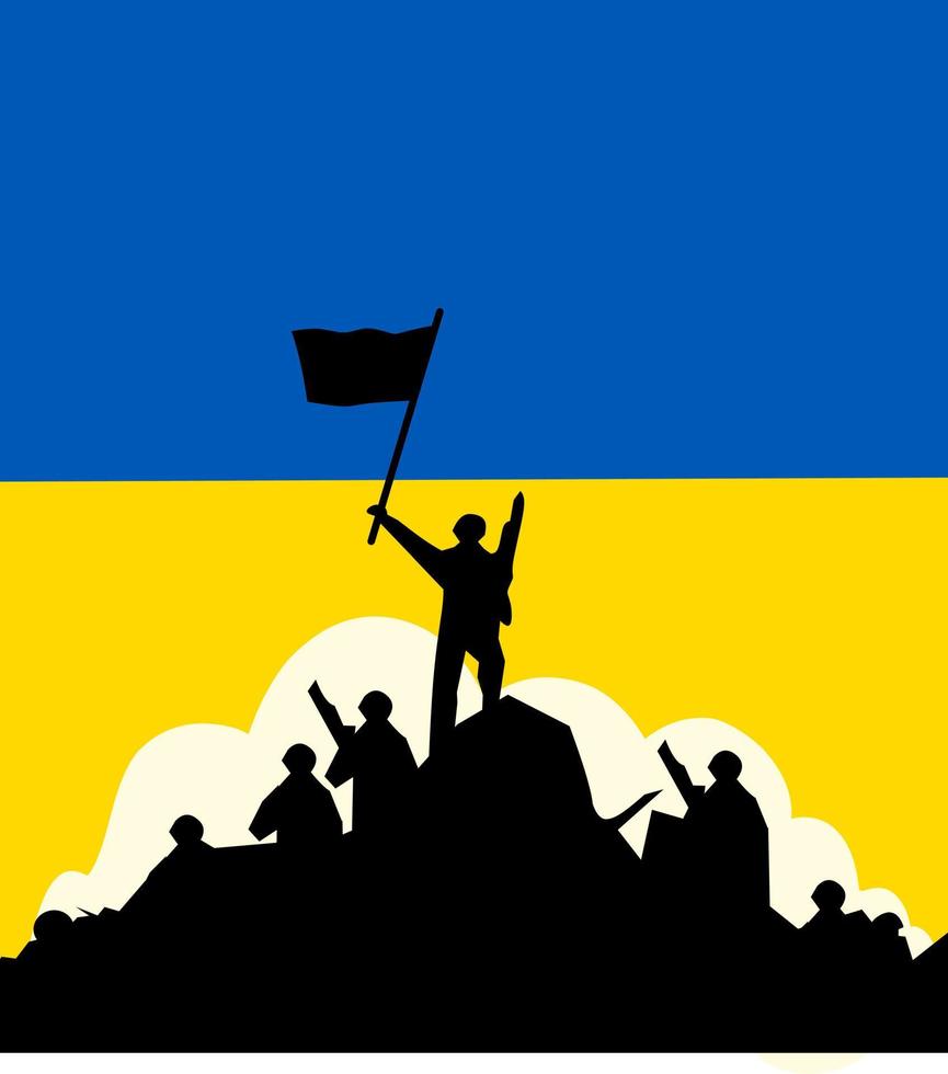 gráfico de ilustração vetorial da ucrânia livre perfeito para campanha, etc. vetor