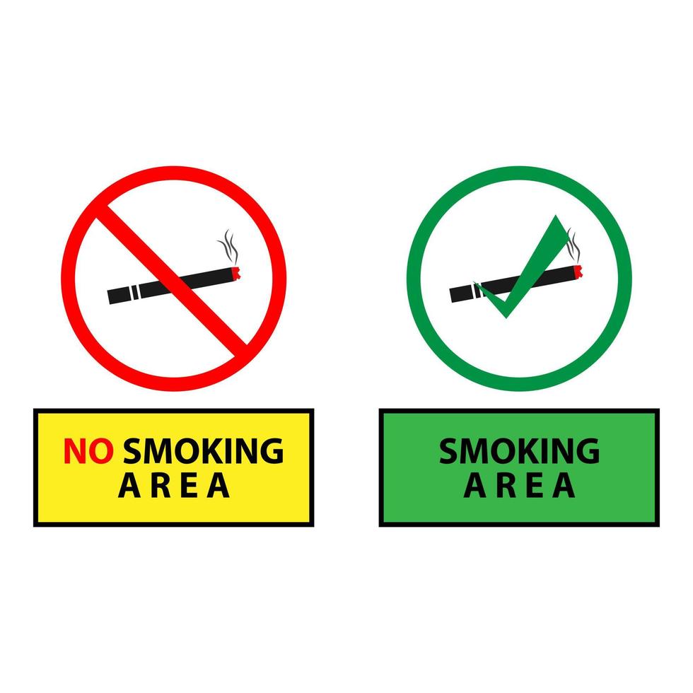 ilustração de sinal de área proibida para fumar vetor