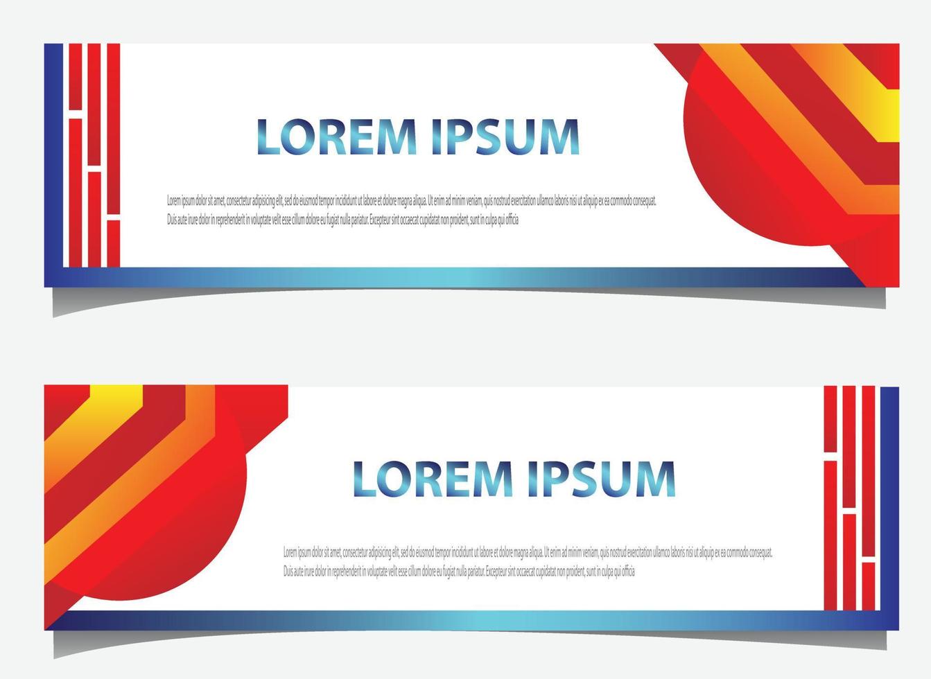 design de vetor simples de banner bonito