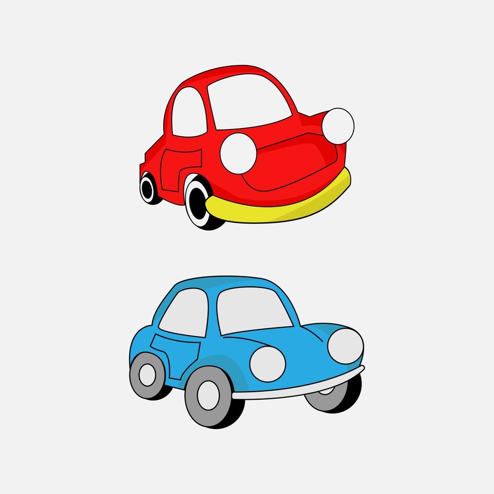 design de ilustração de carro fofo vetor