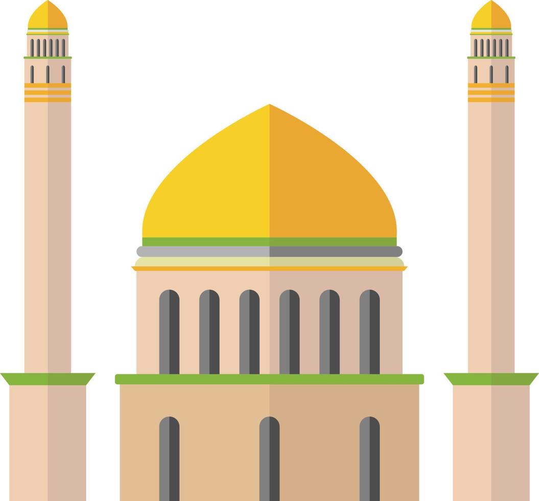 design de ilustração de mesquita bonito vetor