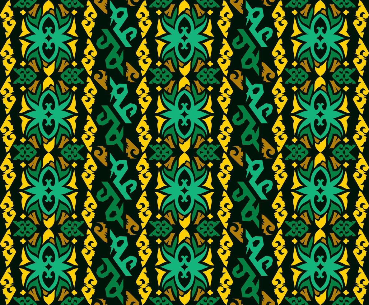 sem costura padrão de padrão de tecido indonésio pattern.traditional dayak.borneo padrão. inspiração de design vetorial. têxtil criativo para moda ou pano vetor