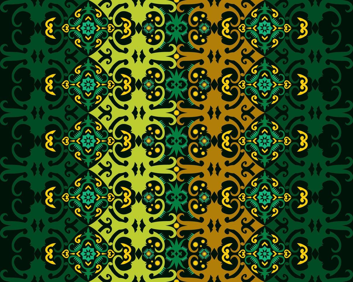 sem costura padrão de padrão de tecido indonésio pattern.traditional dayak.borneo padrão. inspiração de design vetorial. têxtil criativo para moda ou pano vetor