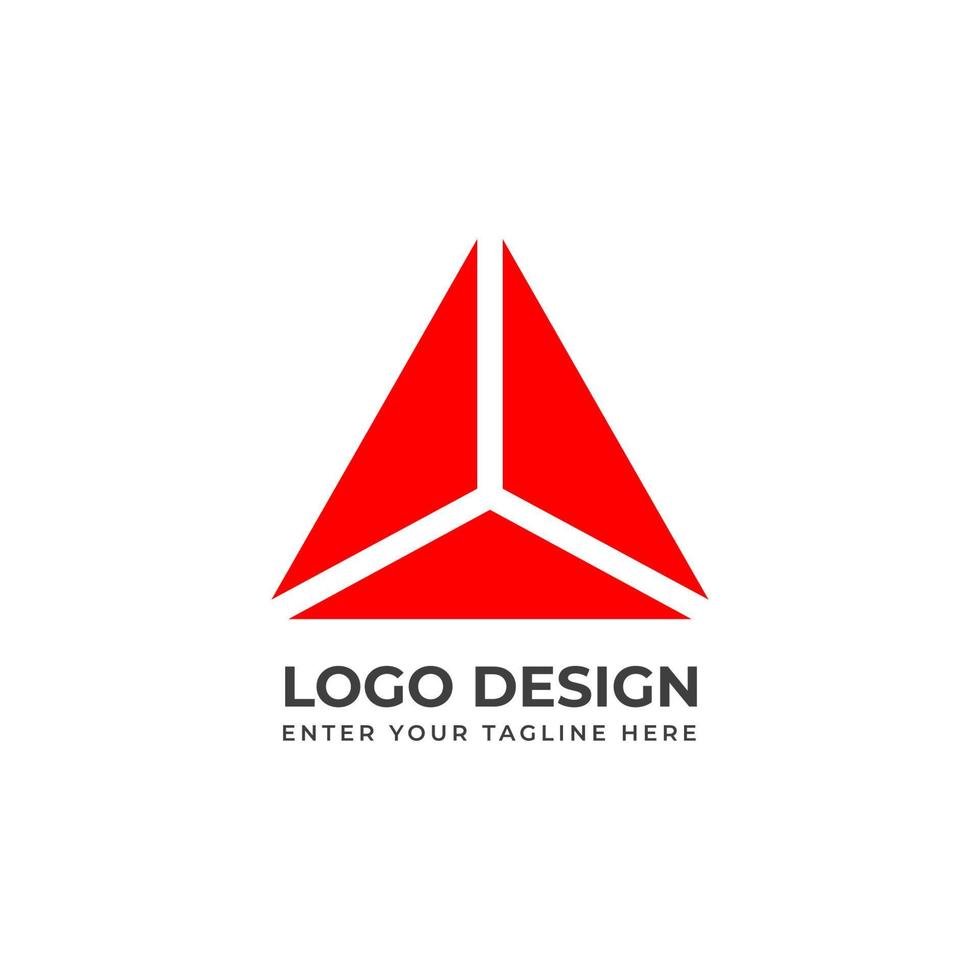 design de modelo de logotipo da empresa abstrata vetor